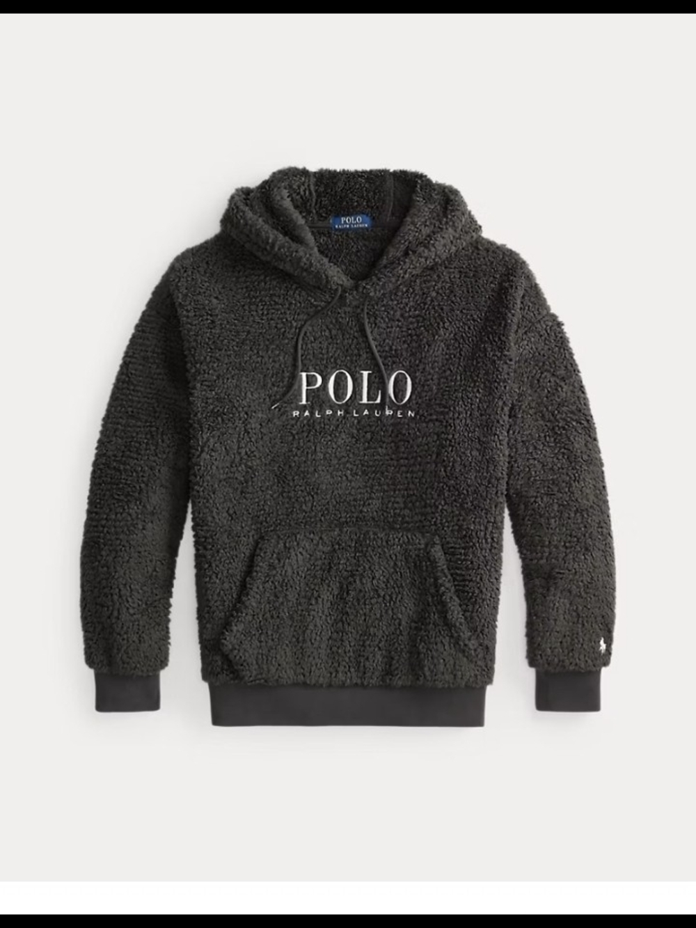 Polo Logo Pile Fleece Hoodie